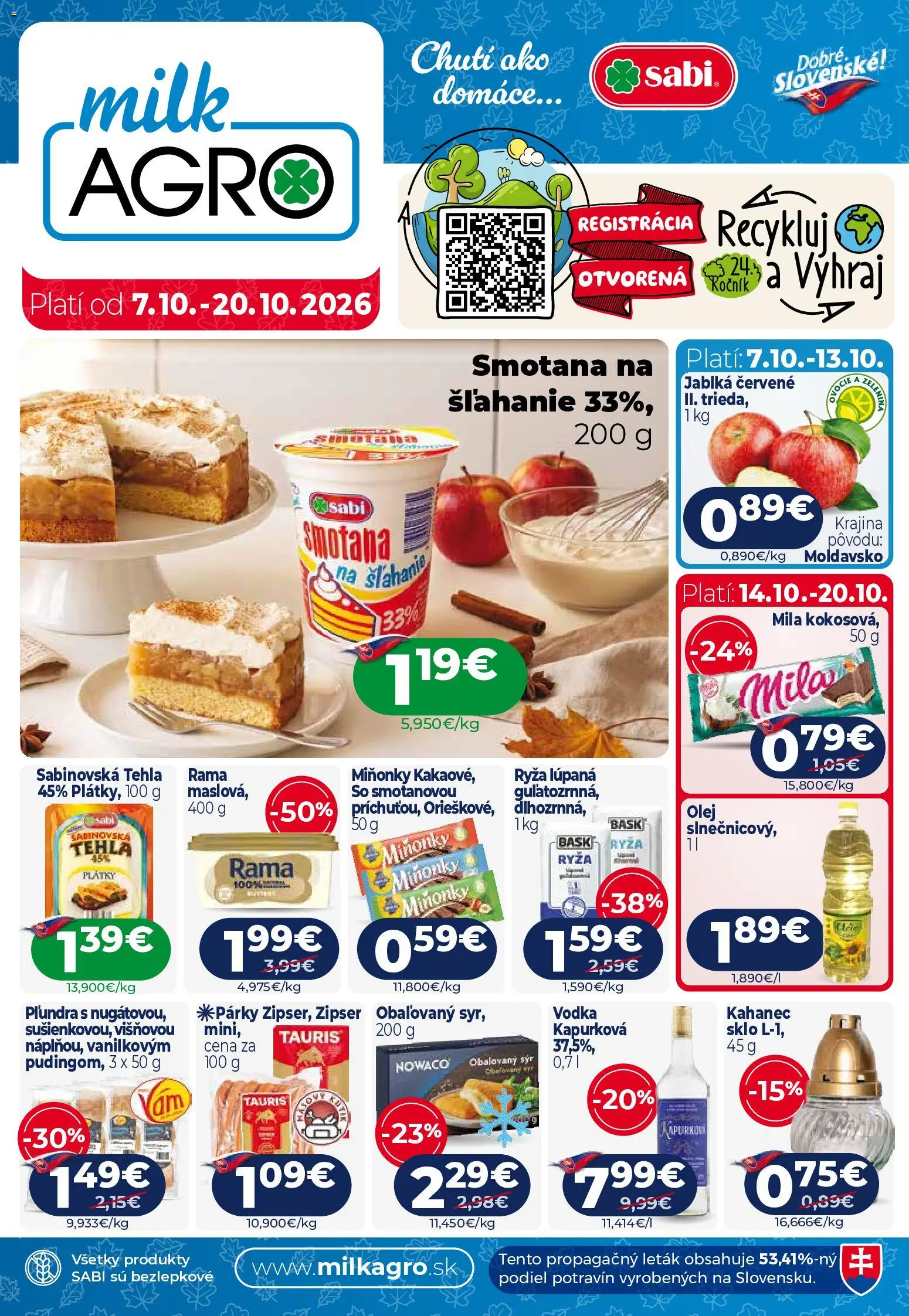 Náhľad Milk Agro letáku platného od 07.10.2026