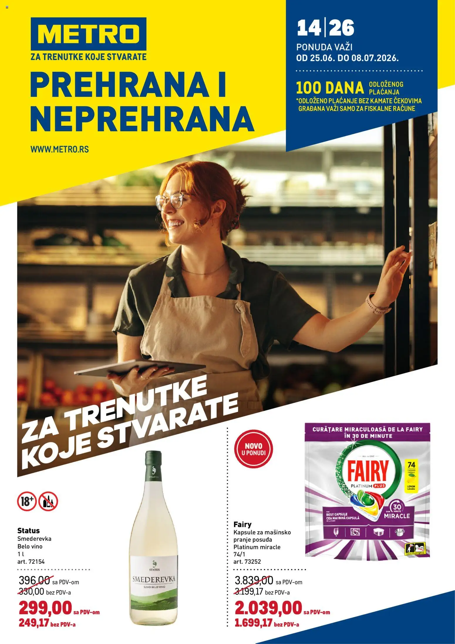 Pregled Metro kataloga - važi od 25.06.2026