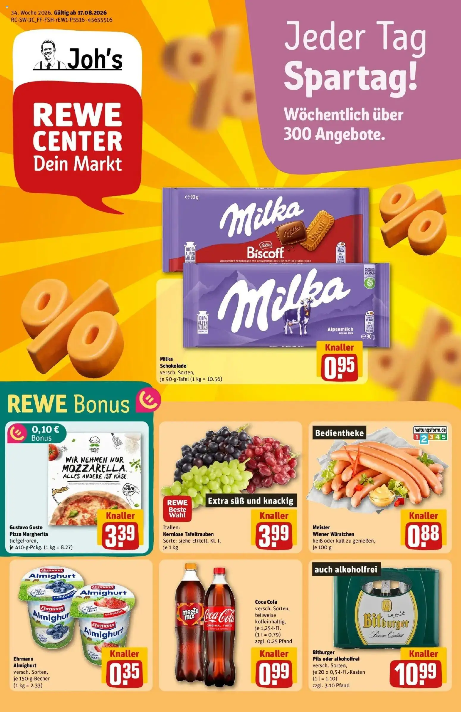 Vorschau von dem Prospekt des Geschäftes Rewe, gültig ab dem 17.08.2026