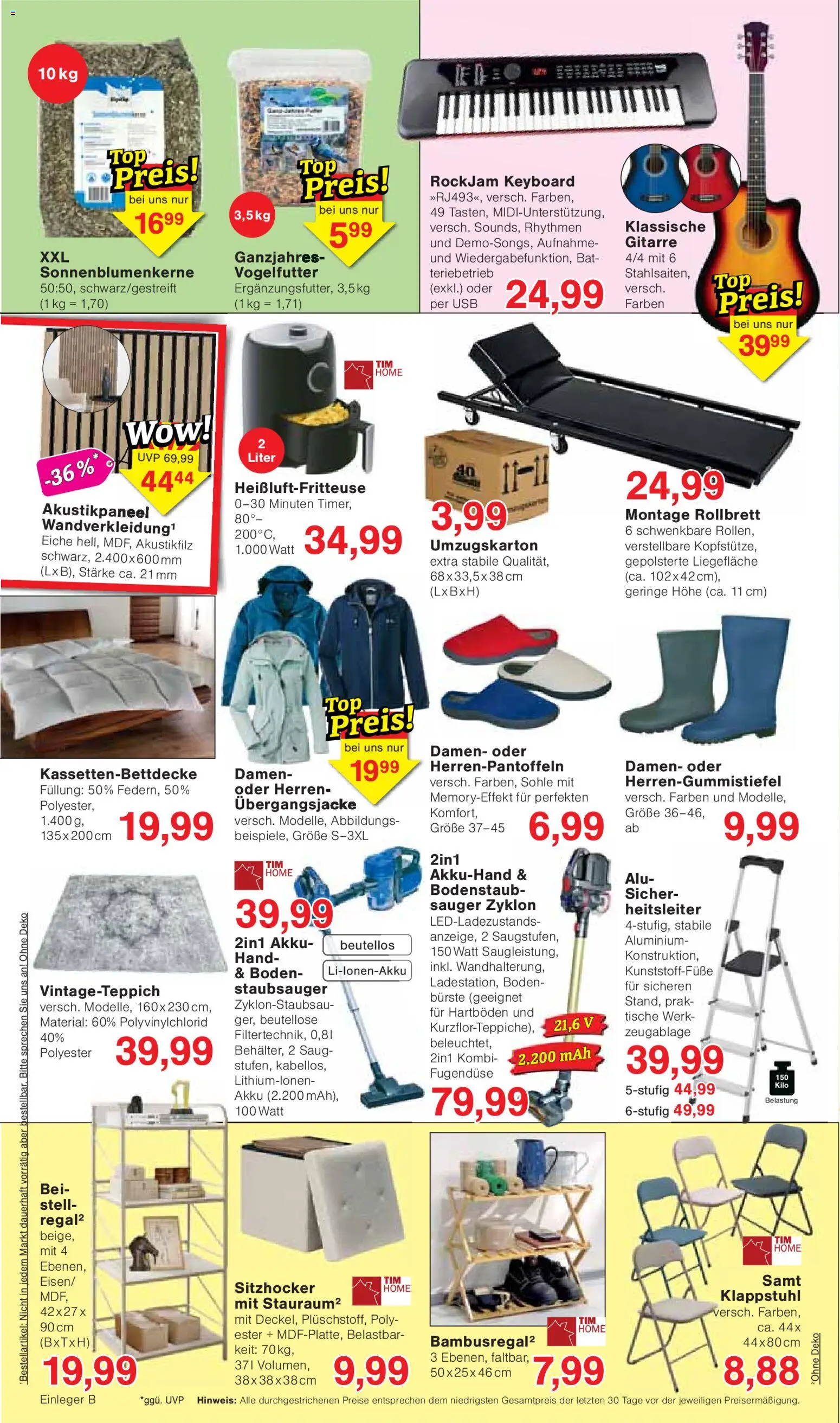 Vorschau von dem Prospekt des Geschäftes Wiglo Wunderland, gültig ab dem 07.09.2026 - Heißluftfritteuse, Staubsauger, Top, USB, Bürste