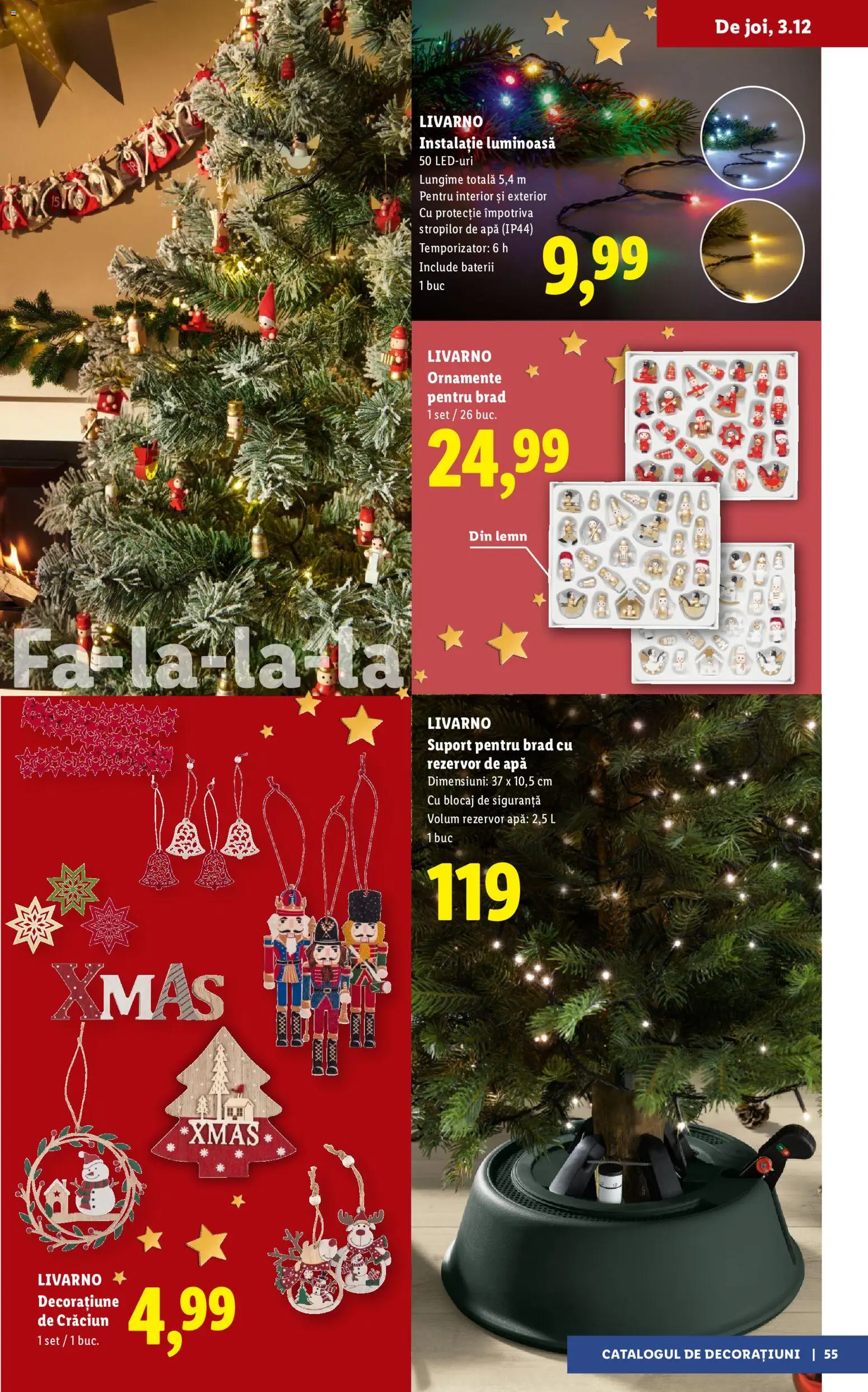 Previzualizarea de cataloage: Lidl Lidl Catalog Decorațiuni valabil de la 05.11.2026 - Apă, Baterii, Suport