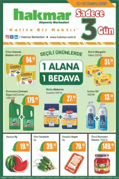 Hakmar Hakmar - Katalog Sadece 3 Gün 19.06.2026 - Broşürünün önizlemesi