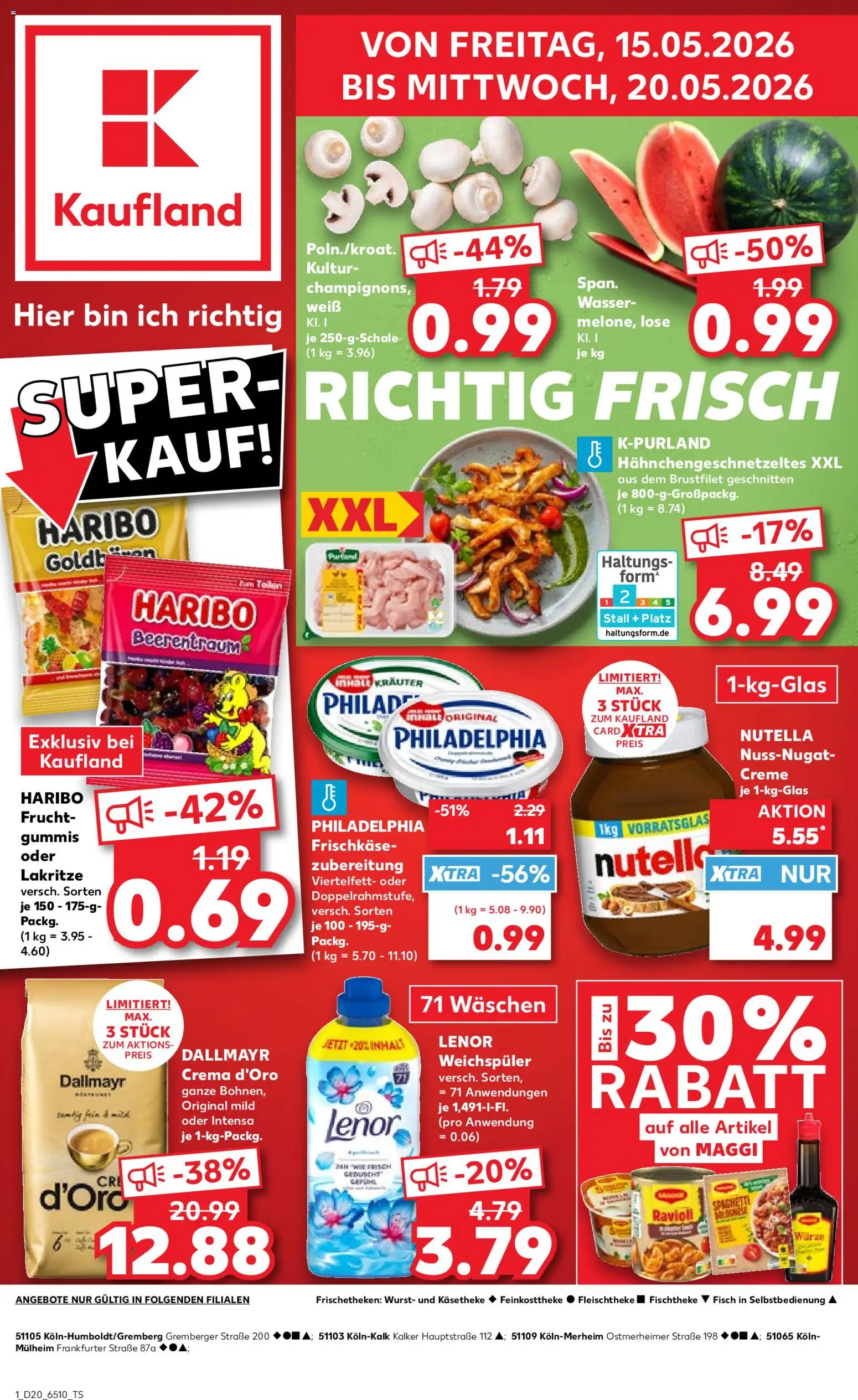 Voorbeeld van Kaufland DE - DE Folder Köln van winkel Kaufland DE geldig vanaf 15-05-2026