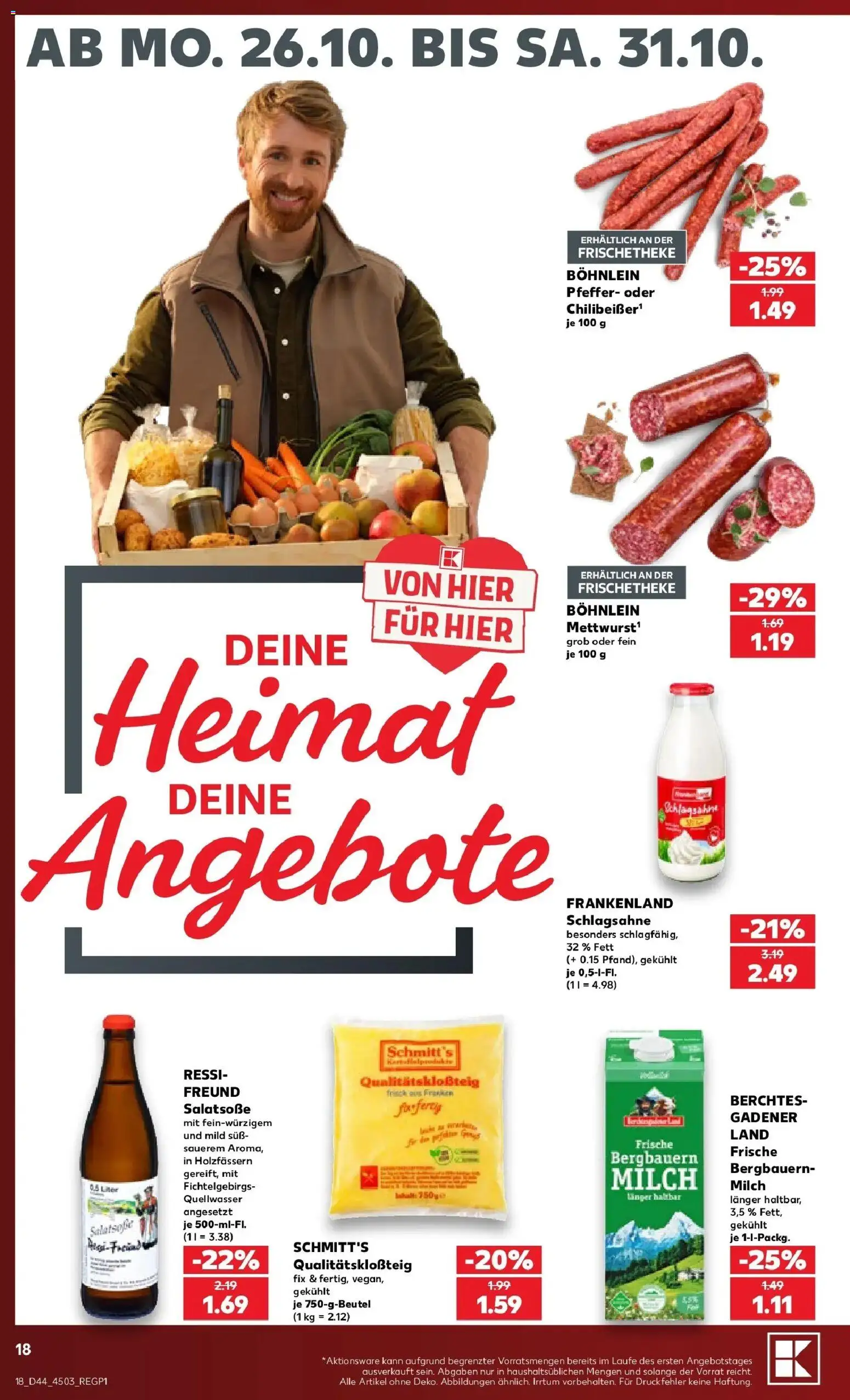 Vorschau von dem Prospekt des Geschäftes Kaufland, gültig ab dem 26.10.2026