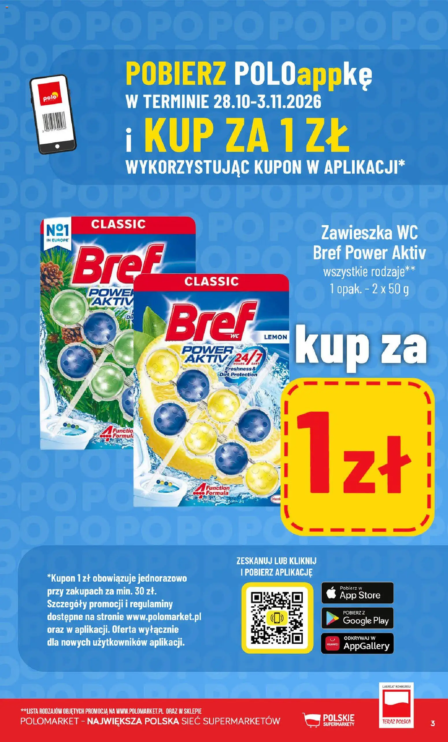 Pogląd gazetki "POLOmarket gazetka - Kupuj taniej" ze sklepu POLOmarket ważnej od 28.10.2026