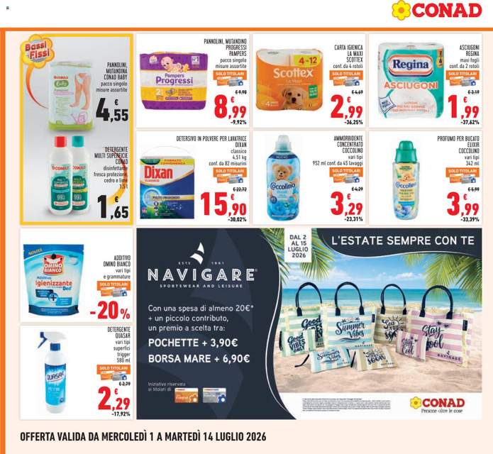 Nuovo volantino Conad dal 01/07