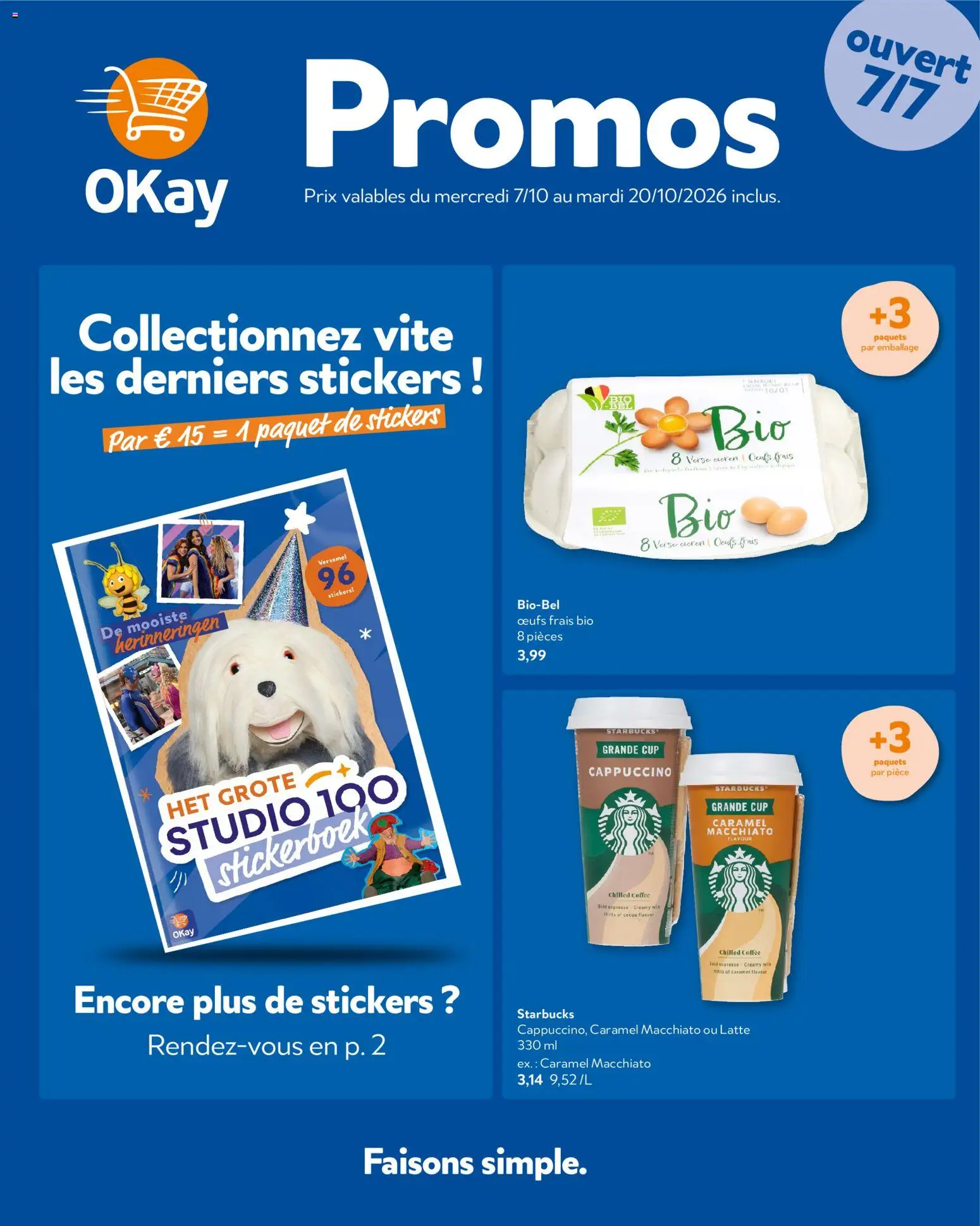 Voorbeeld van OKay Publicité van winkel OKay geldig vanaf 07/10/2026 - Cappuccino, Stickers