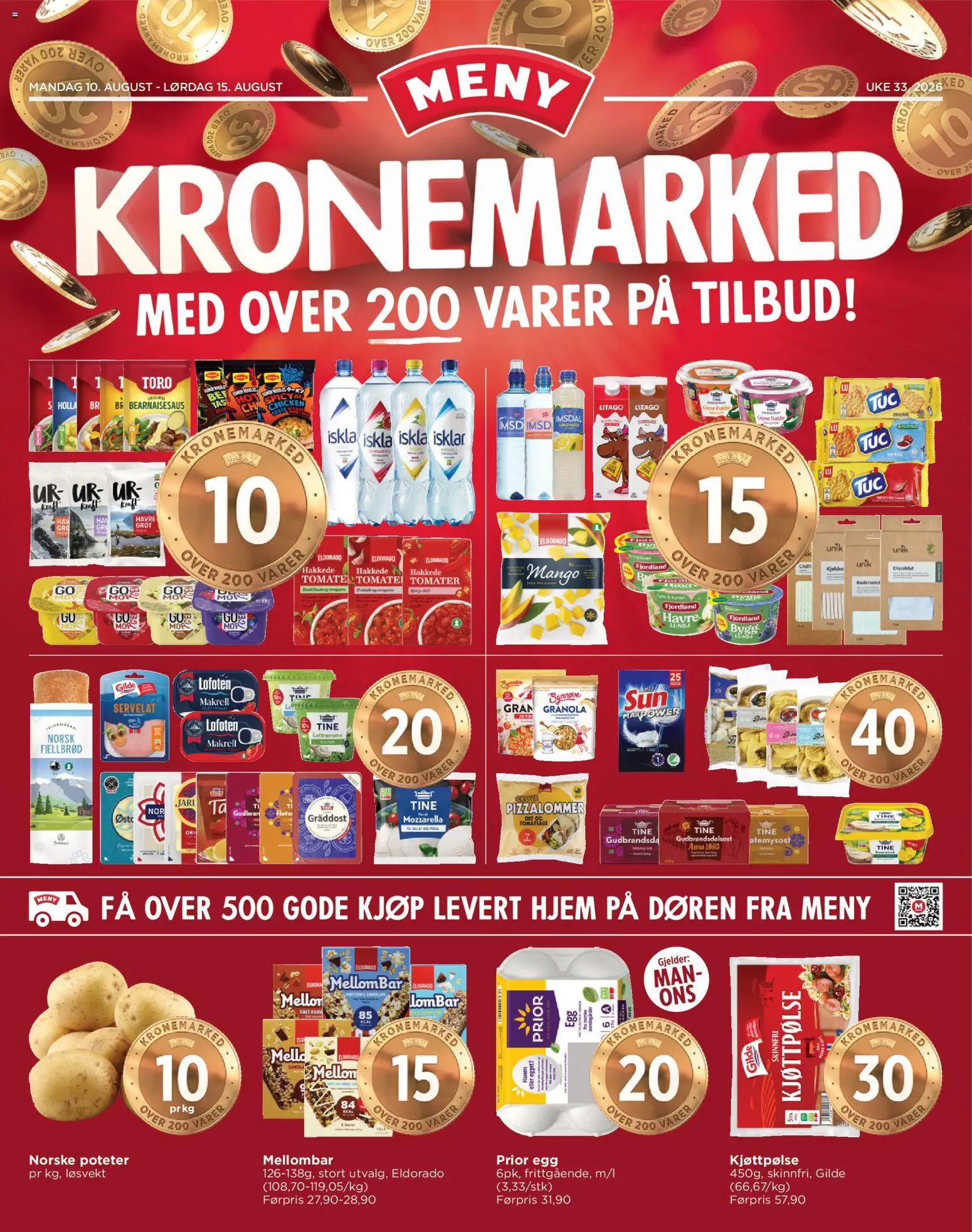 Forhåndsvis Meny kundeavis fra butikk Meny gyldig fra 10/08/2026