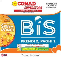 Anteprima dell'opuscolo Conad volantino Casorate Primo dal negozio Conad valido da 07/10/2026