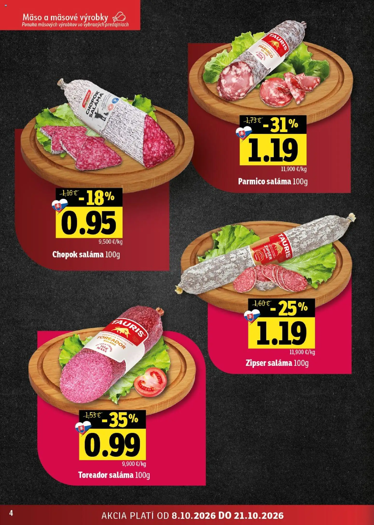 Náhľad Fresh letáku platného od 08.10.2026 - Mäso, Saláma