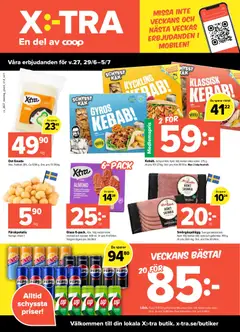 Förhandsgranska reklamblad Coop X:-TRA erbjudanden från butik Coop X:-TRA gäller från 29/06/2026
