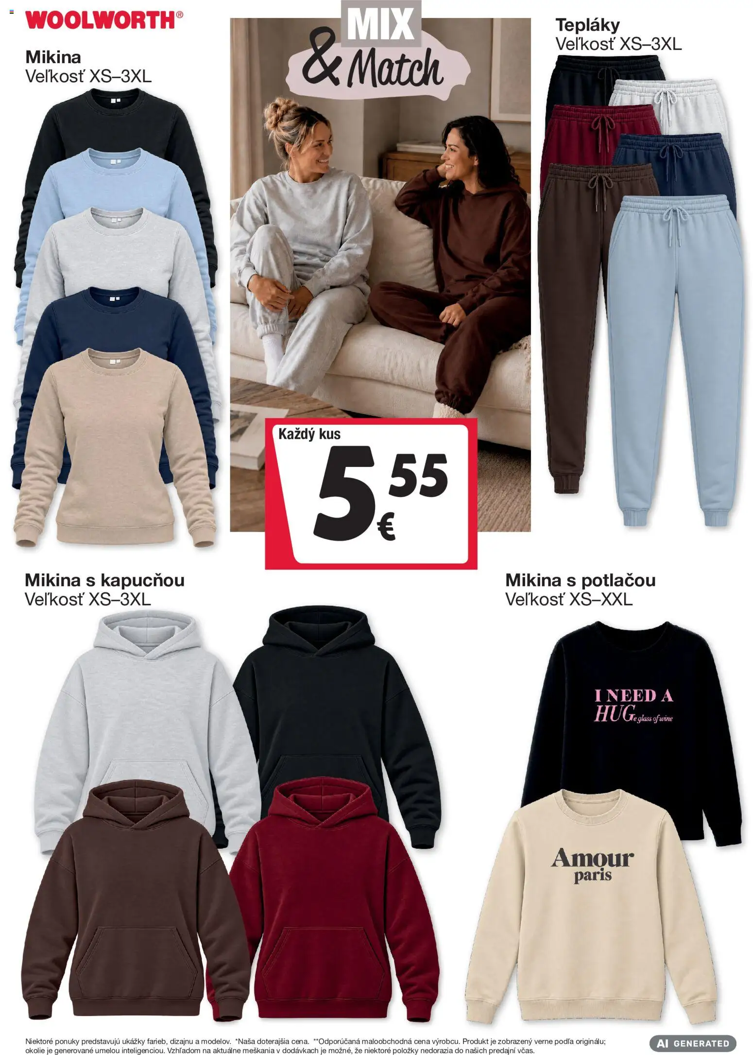 Náhľad Woolworth letáku platného od 11.09.2026 - Mikina