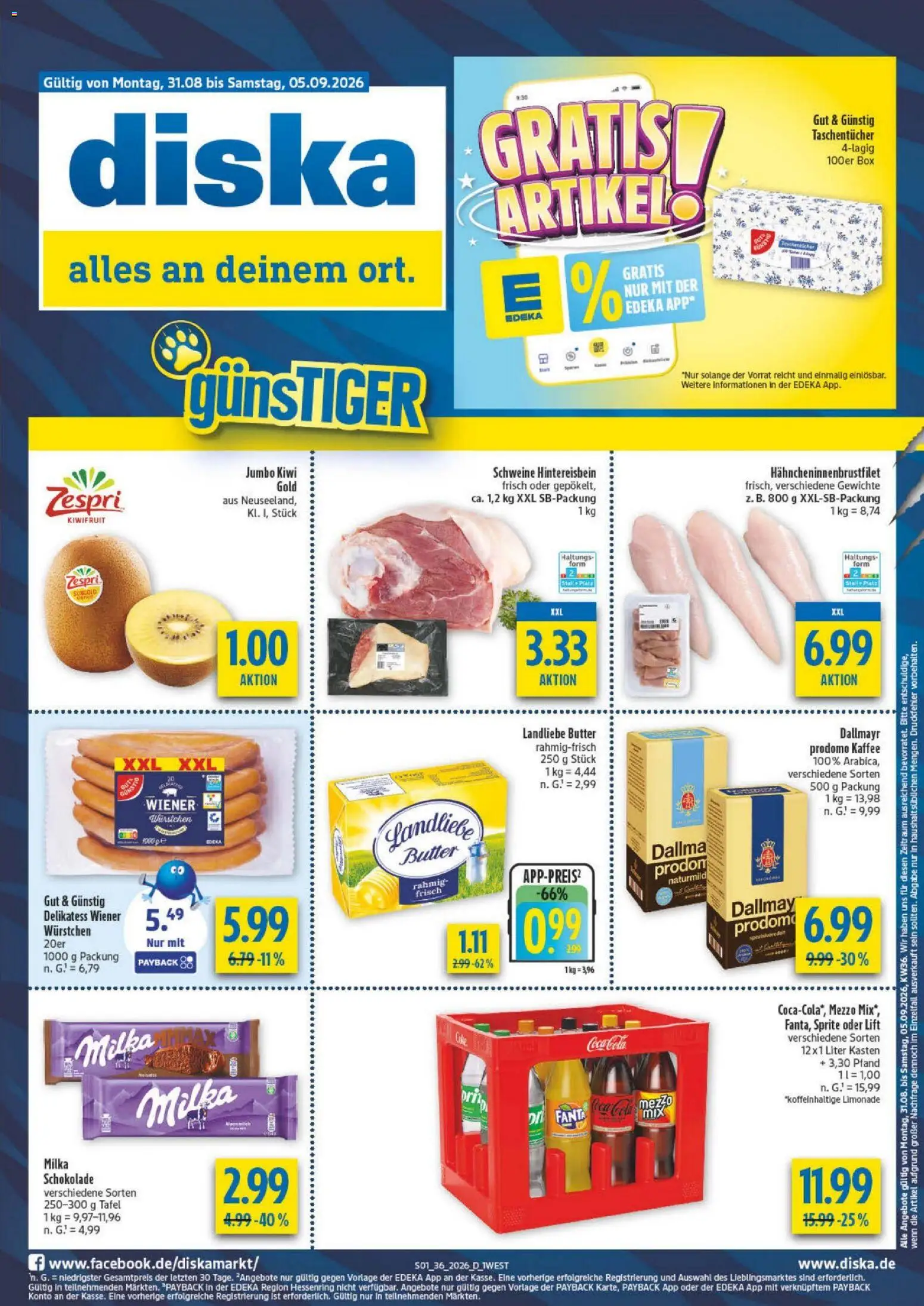 Vorschau von dem Prospekt des Geschäftes Diska, gültig ab dem 26.08.2026