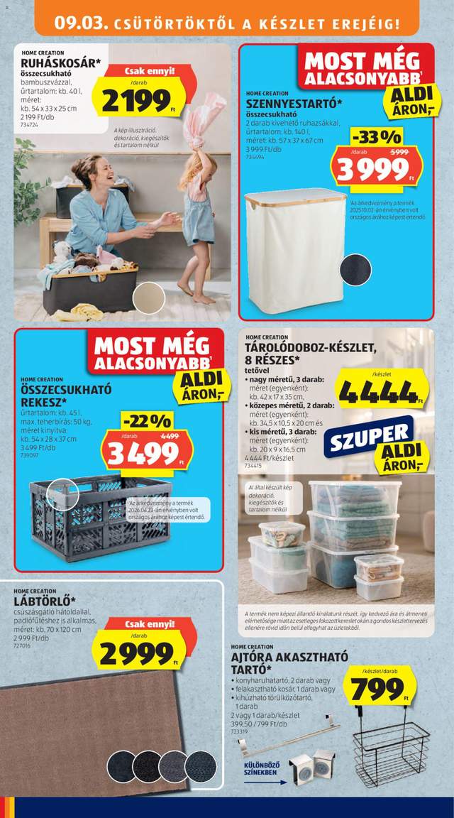Új Aldi akciós újság 09.03.