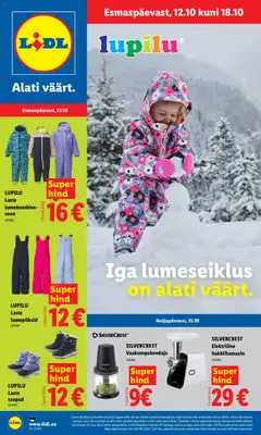 Lidl kliendilehe eelvaade alates 12.10.2026