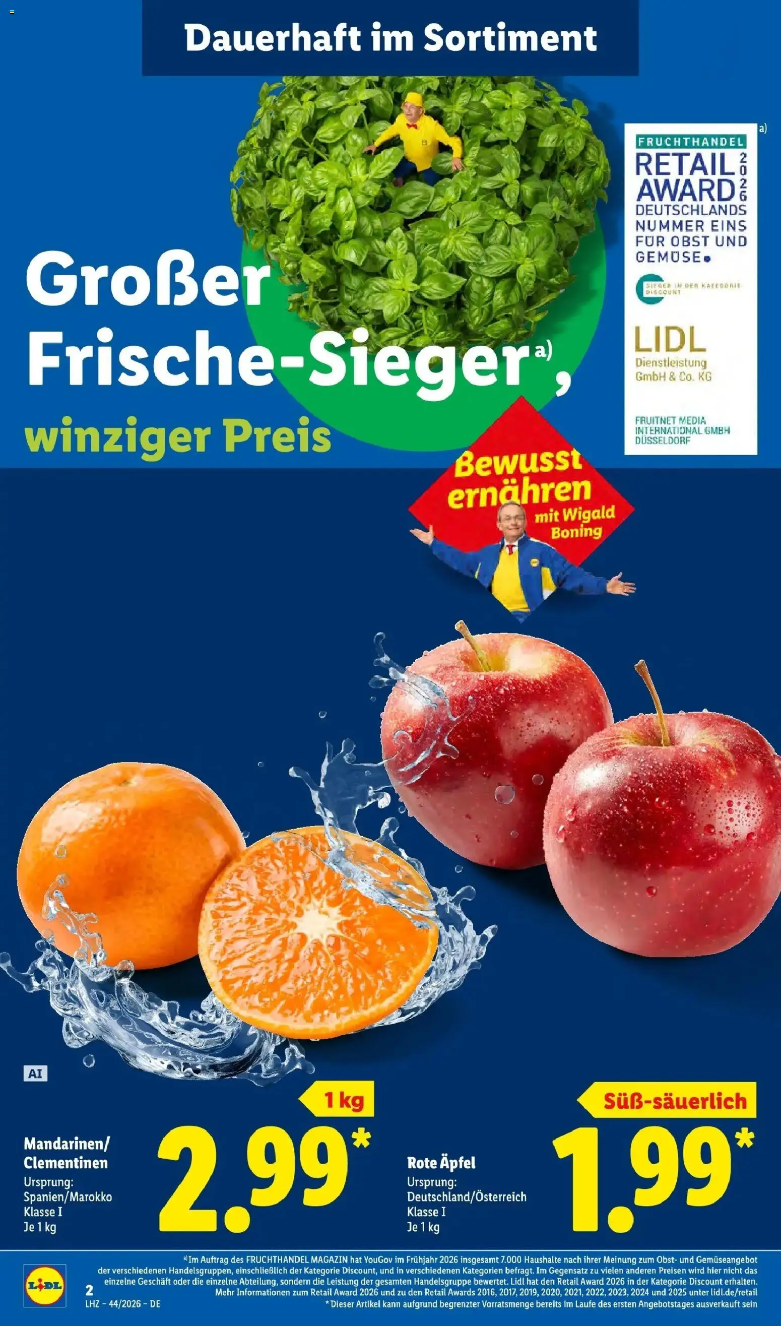 Vorschau von dem Prospekt des Geschäftes Lidl, gültig ab dem 26.10.2026