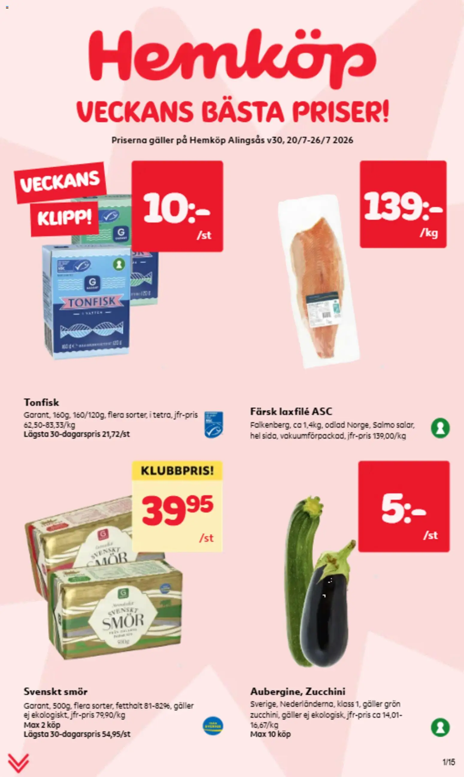 Förhandsgranska reklamblad Hemköp erbjudanden från butik Hemköp gäller från 20/07/2026