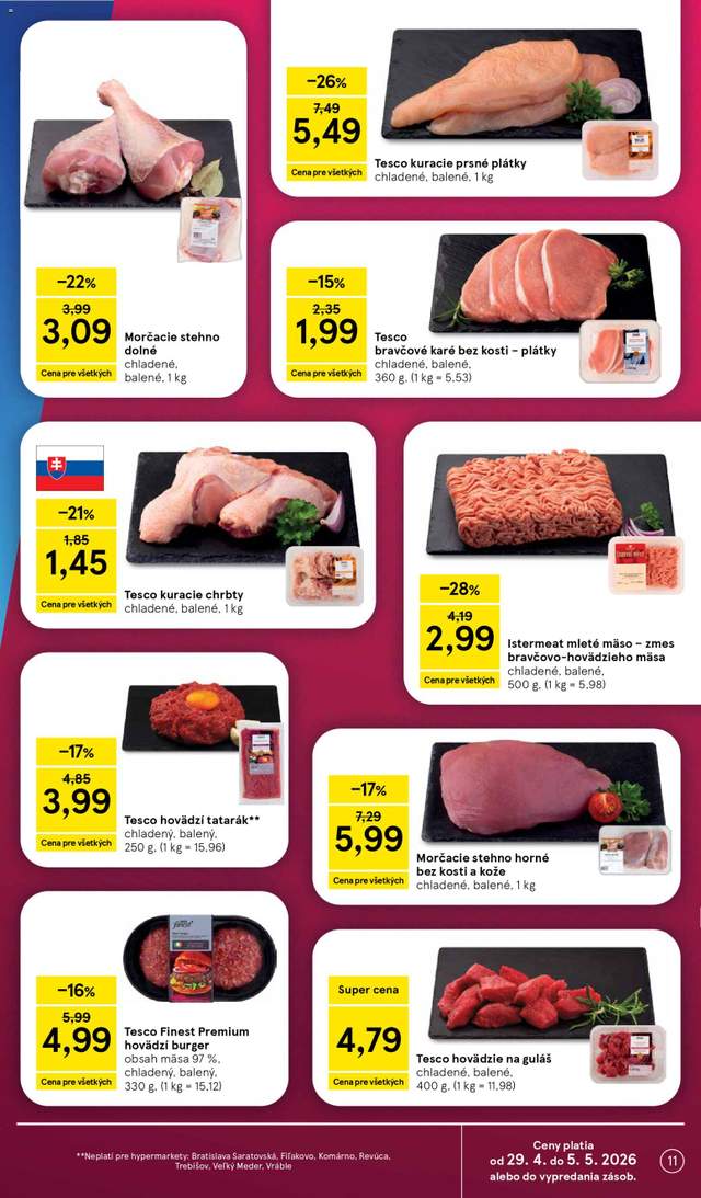 Nový Tesco leták od 29.04.