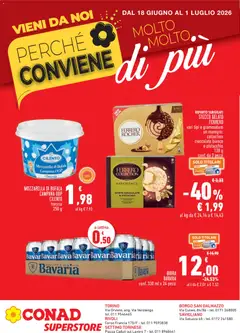 Anteprima dell'opuscolo Conad volantino Superstore Perché Conviene Piemonte dal negozio Conad valido da 18/06/2026