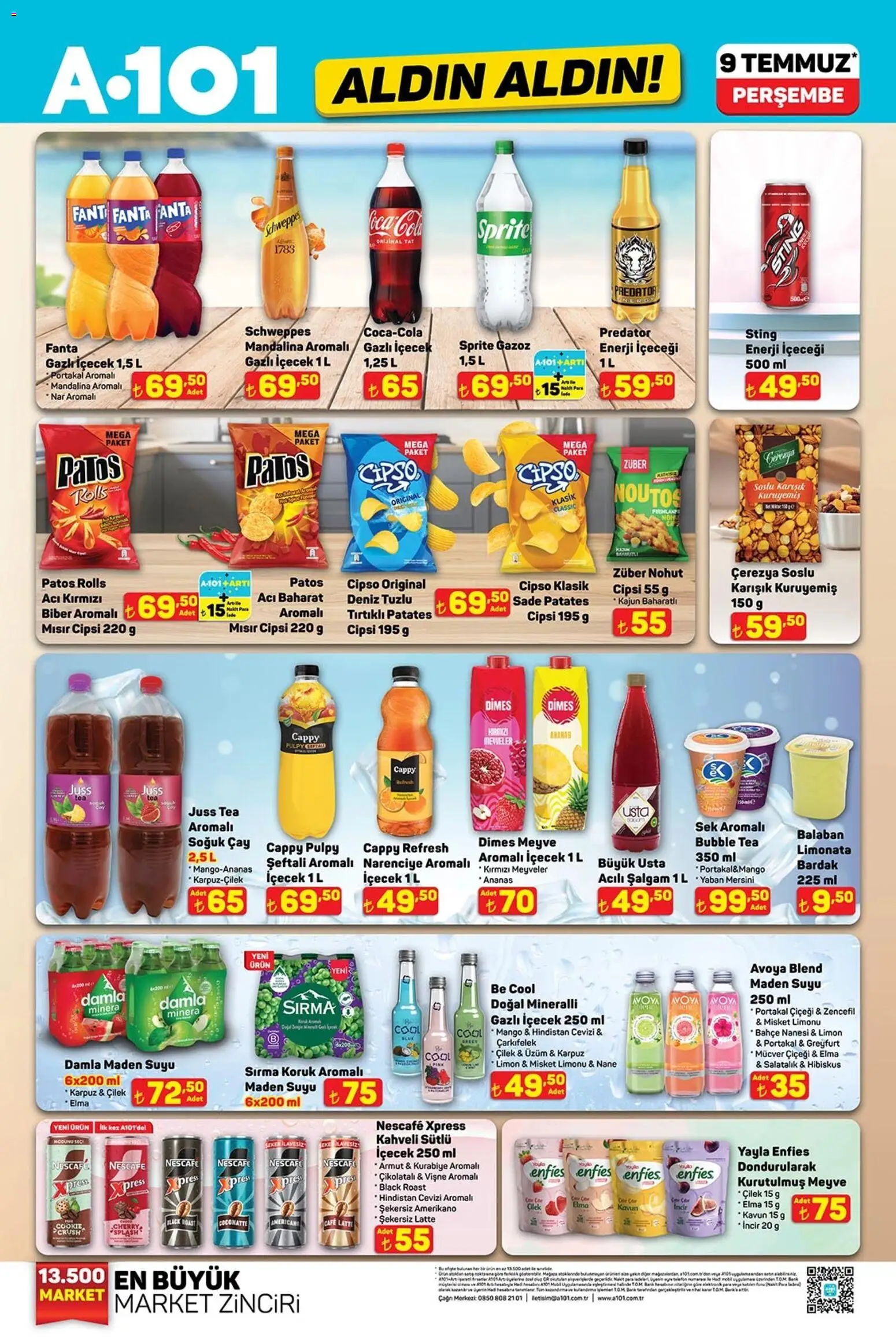A101 A101 - Katalog Aldın Aldın 09.07.2026 - Broşürünün önizlemesi