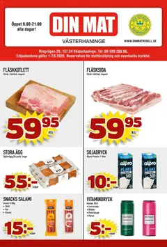 Förhandsgranska reklamblad Din Mat erbjudanden från butik Din Mat gäller från 01/06/2026