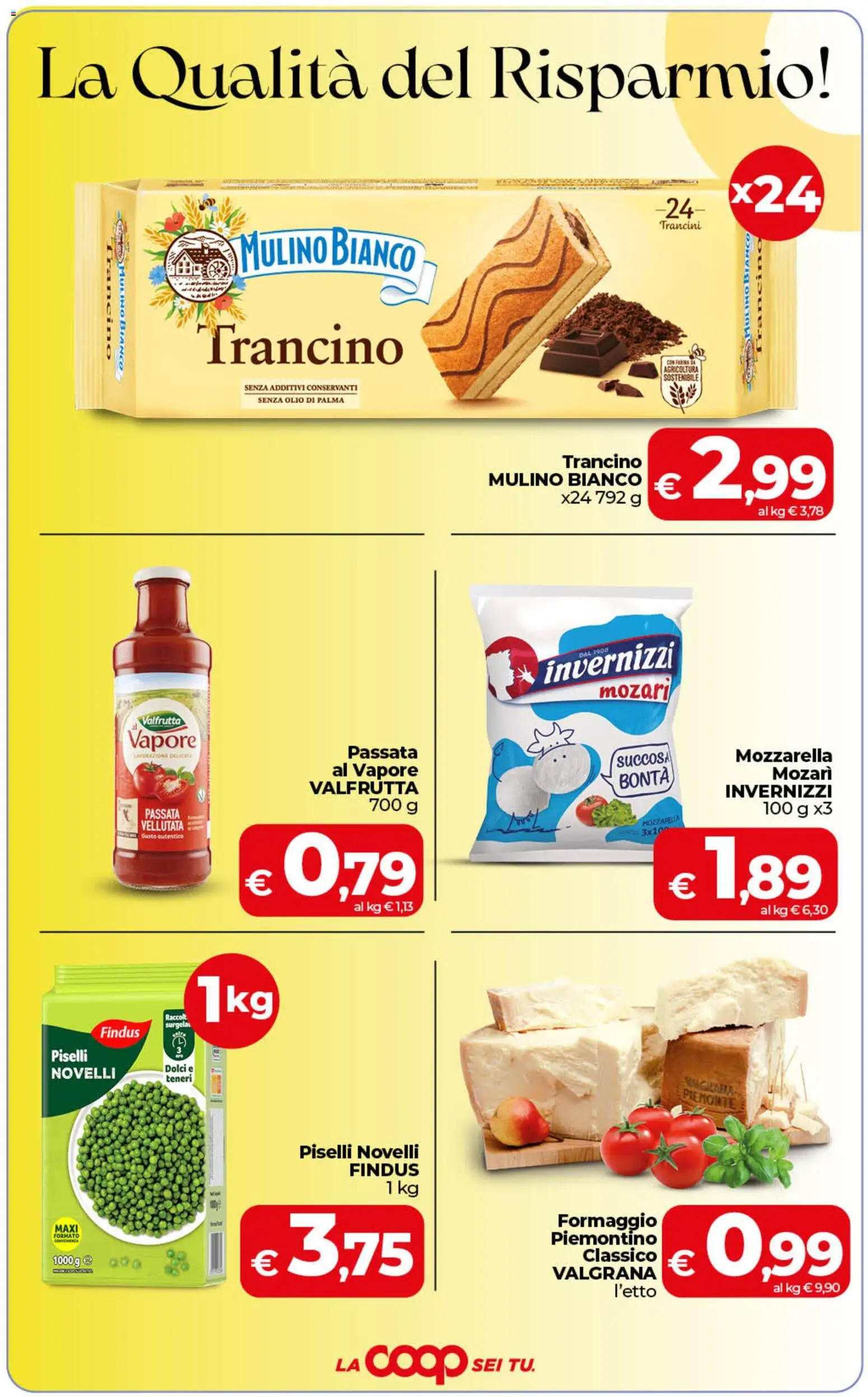 Anteprima dell'opuscolo COOP volantino Sicilia dal negozio COOP valido da 01/09/2026 - Dolci, Formaggio, Piselli, Mozzarella, Olio, Farina