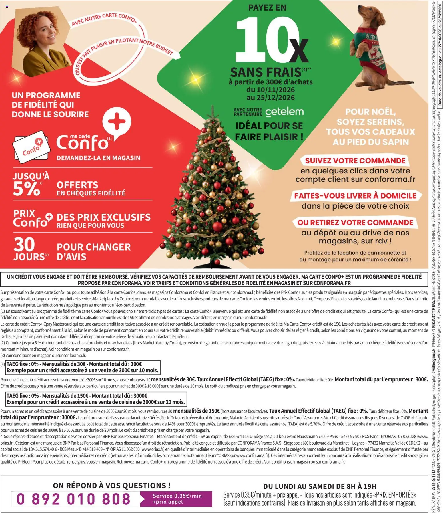 Prévisualisation de Conforama catalogue du magasin Conforama formulaire valide 27/10/2026