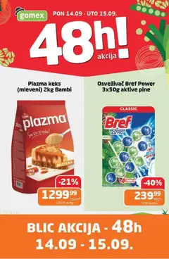 Pregled Gomex kataloga - važi od 14.09.2026