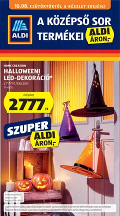 Aldi - Aldi Középső sor termékei megtekintése, amely érvényes 2026.10.08.-től