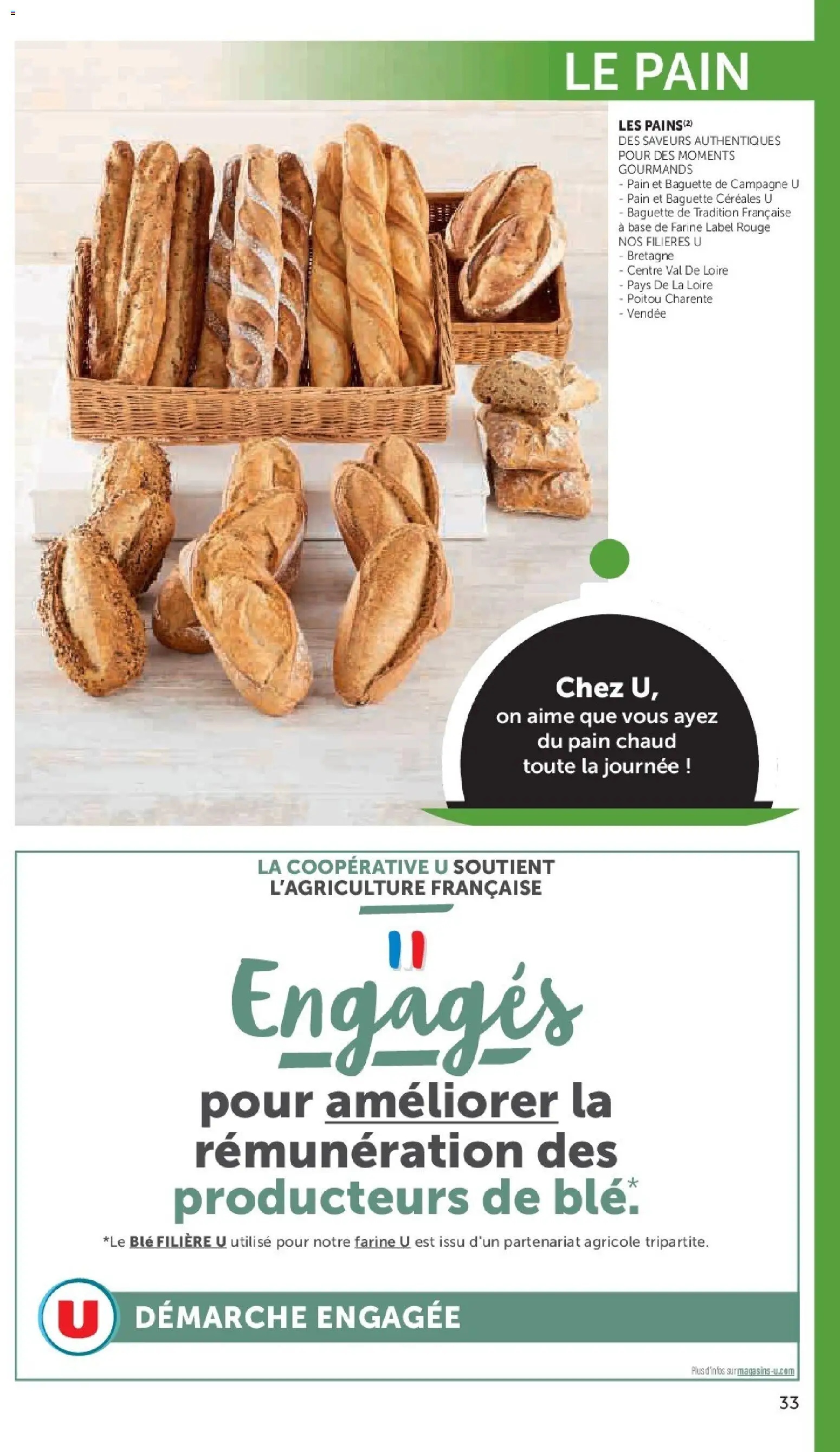 Prévisualisation de Super U - La carte Printemps Été du magasin Super U formulaire valide 03/03/2026 - Pain, Baguette, Céréales, Farine, Blé, Base, Baguette cereales