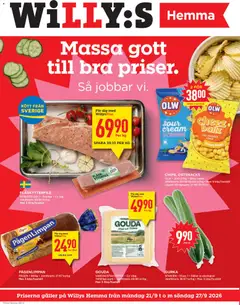 Förhandsgranska reklamblad Willys erbjudanden Hemma från butik Willys gäller från 21/09/2026
