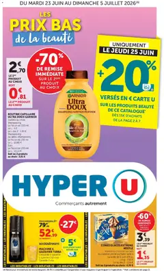 Prévisualisation de Hyper U catalogue du magasin Hyper U formulaire valide 23/06/2026