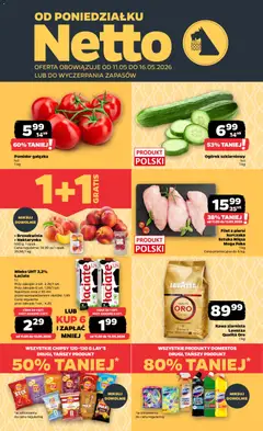 Pogląd gazetki "Netto gazetka od poniedziałku spożywcza" ze sklepu Netto ważnej od 11.05.2026