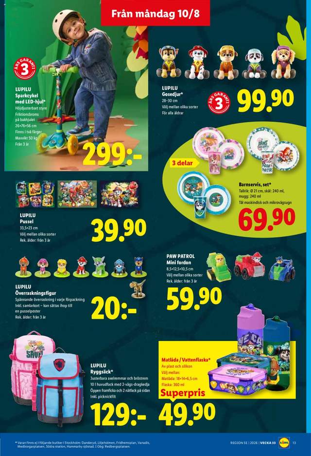 Nytt Lidl reklamblad från 10/08