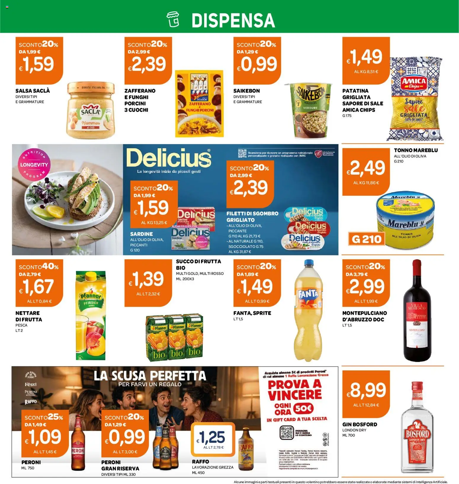Anteprima dell'opuscolo Ekom volantino Toscana dal negozio Ekom valido da 20/10/2026 - Funghi, Frutta, Tonno, Sale, Fanta, Salsa, Sardine, Succo