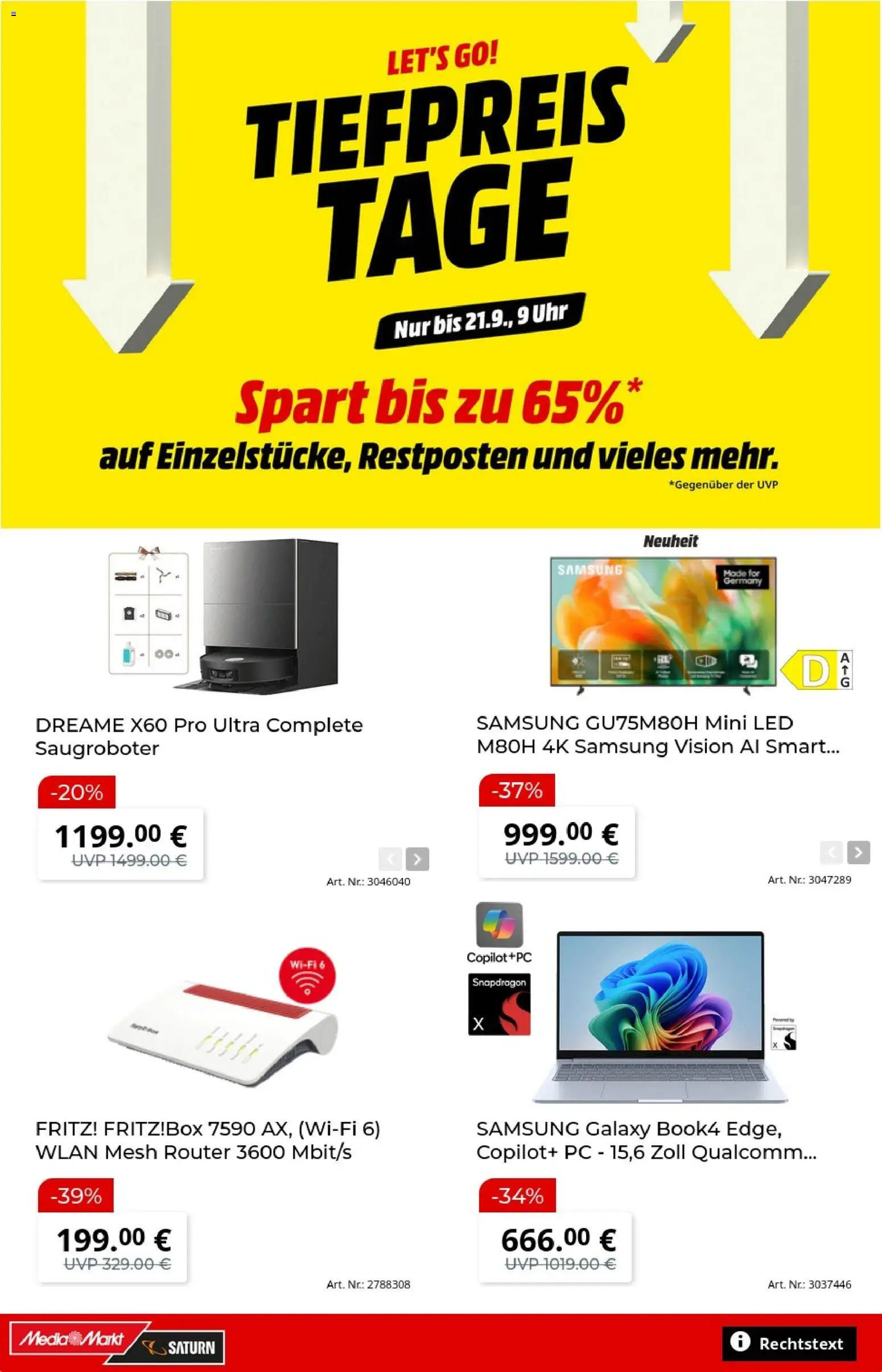 Vorschau von dem Prospekt des Geschäftes Media Markt, gültig ab dem 07.09.2026 - Samsung, Uhr, PC