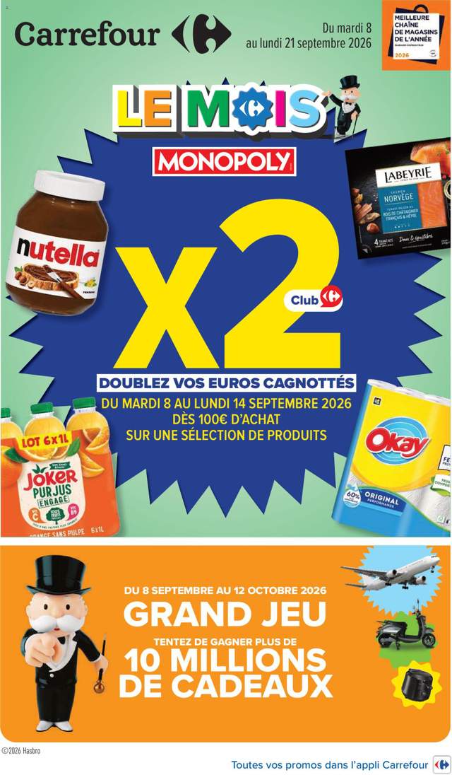 Nouveau catalogue Carrefour à partir du 08/09