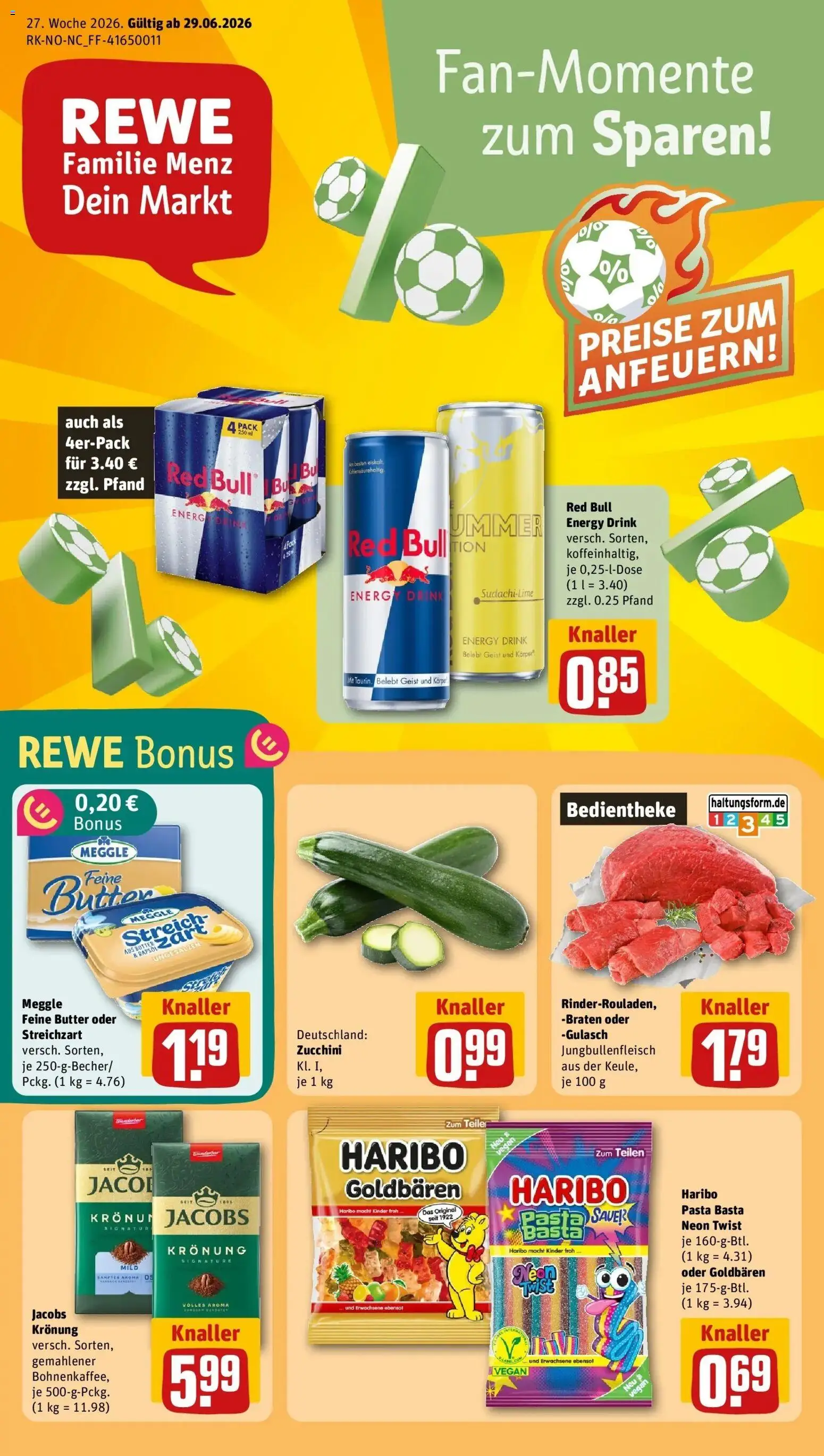Vorschau von dem Prospekt des Geschäftes Rewe, gültig ab dem 29.06.2026