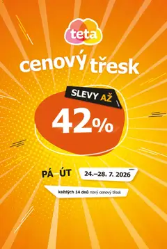 Náhled nabídky: TETA Drogerie TETA Drogerie leták - Cenový třesk platný od 24.07.2026