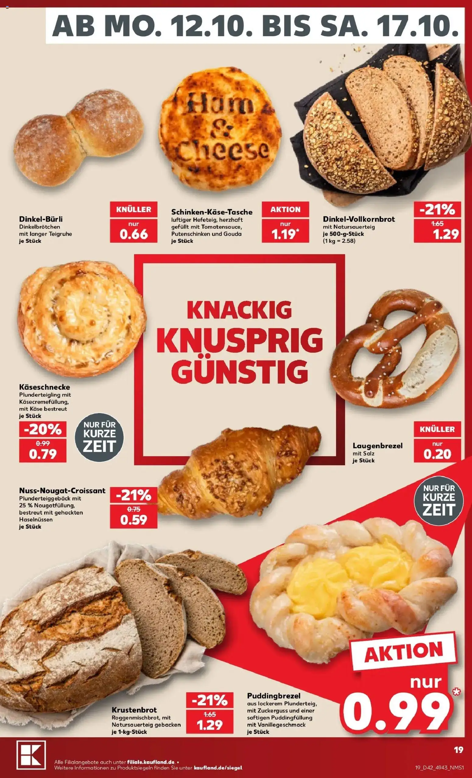Vorschau von dem Prospekt des Geschäftes Kaufland, gültig ab dem 12.10.2026 - Käse, Salz, Gouda