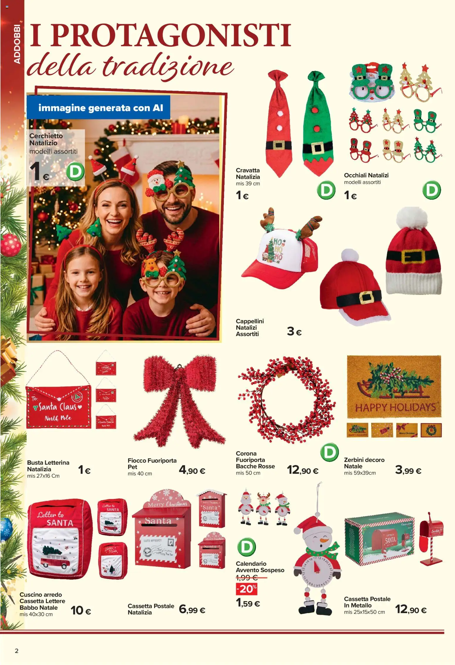 Anteprima dell'opuscolo Carrefour volantino Iper Catalogo Addobbo dal negozio Carrefour valido da 02/11/2026 - Occhiali, Cuscino