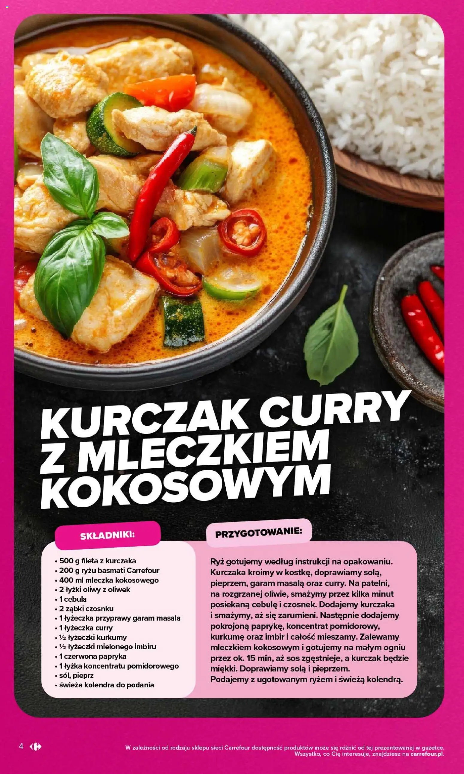 Pogląd gazetki "Carrefour gazetka - Kuchnia indyjska i tajska" ze sklepu Carrefour ważnej od 07.09.2026