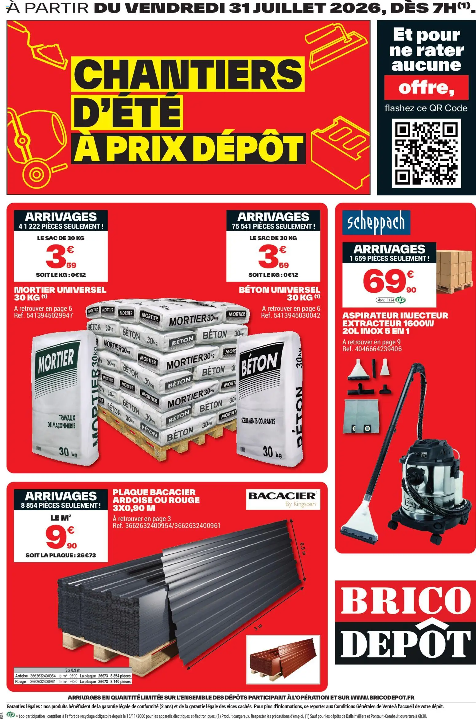 Prévisualisation de Brico Dépôt catalogue du magasin Brico Dépôt formulaire valide 31/07/2026