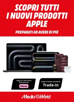 Anteprima dell'opuscolo Media World volantino Nuovi Apple dal negozio Media World valido da 18/09/2026