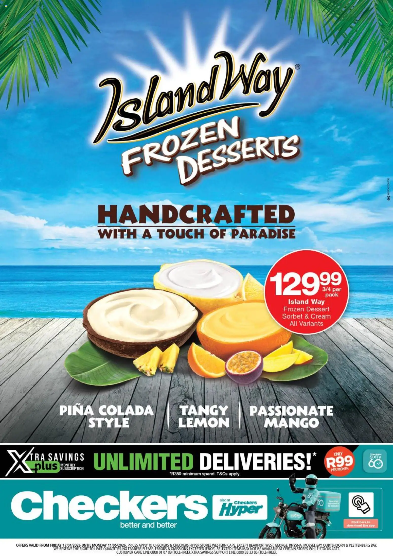 Checkers - Western Cape - Island Way Promotion 17/04 - 11/05/2026