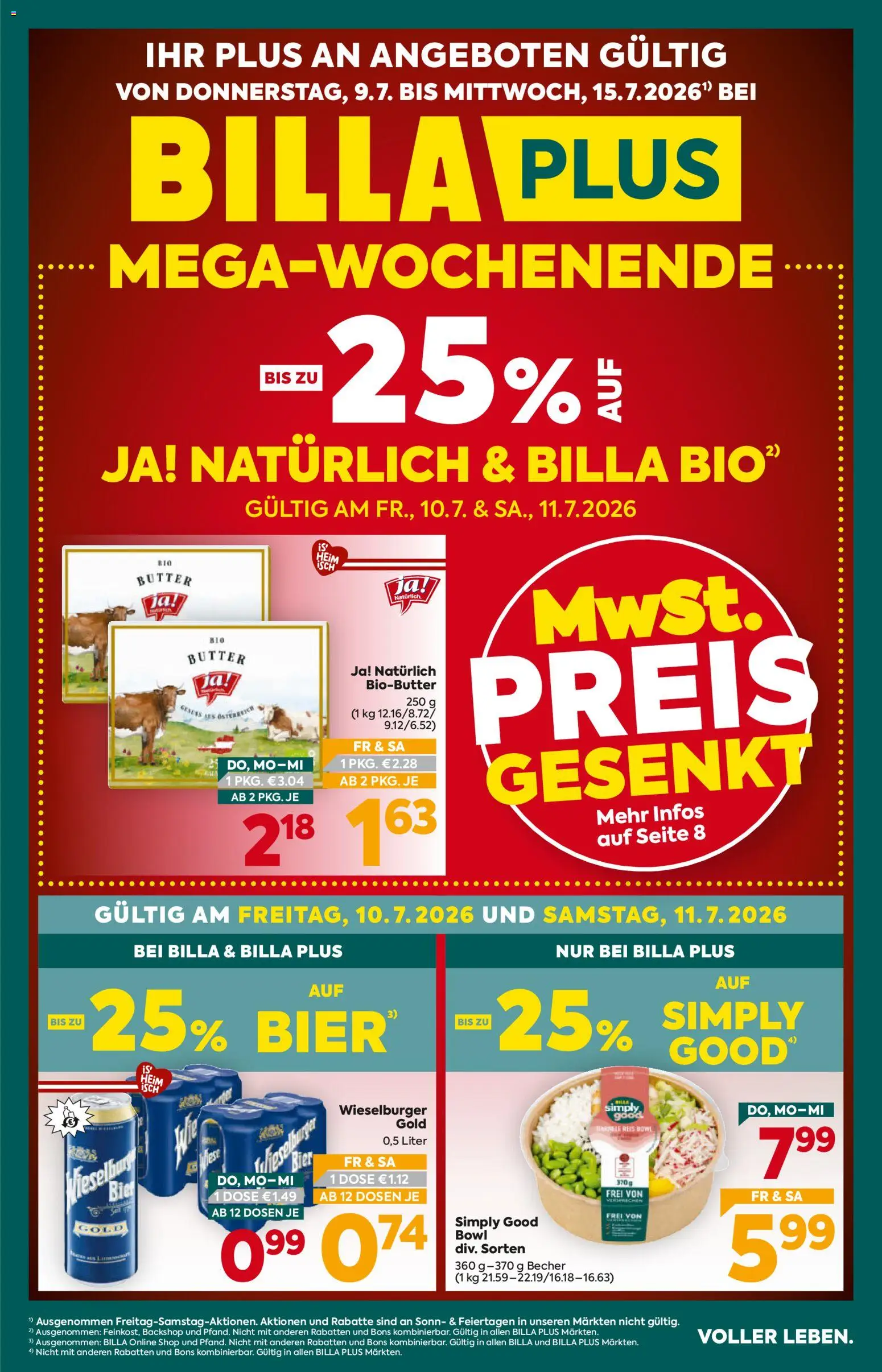 Vorschau der Angebote: Billa Plus Billa Plus Flugblatt gültig ab 09.07.2026