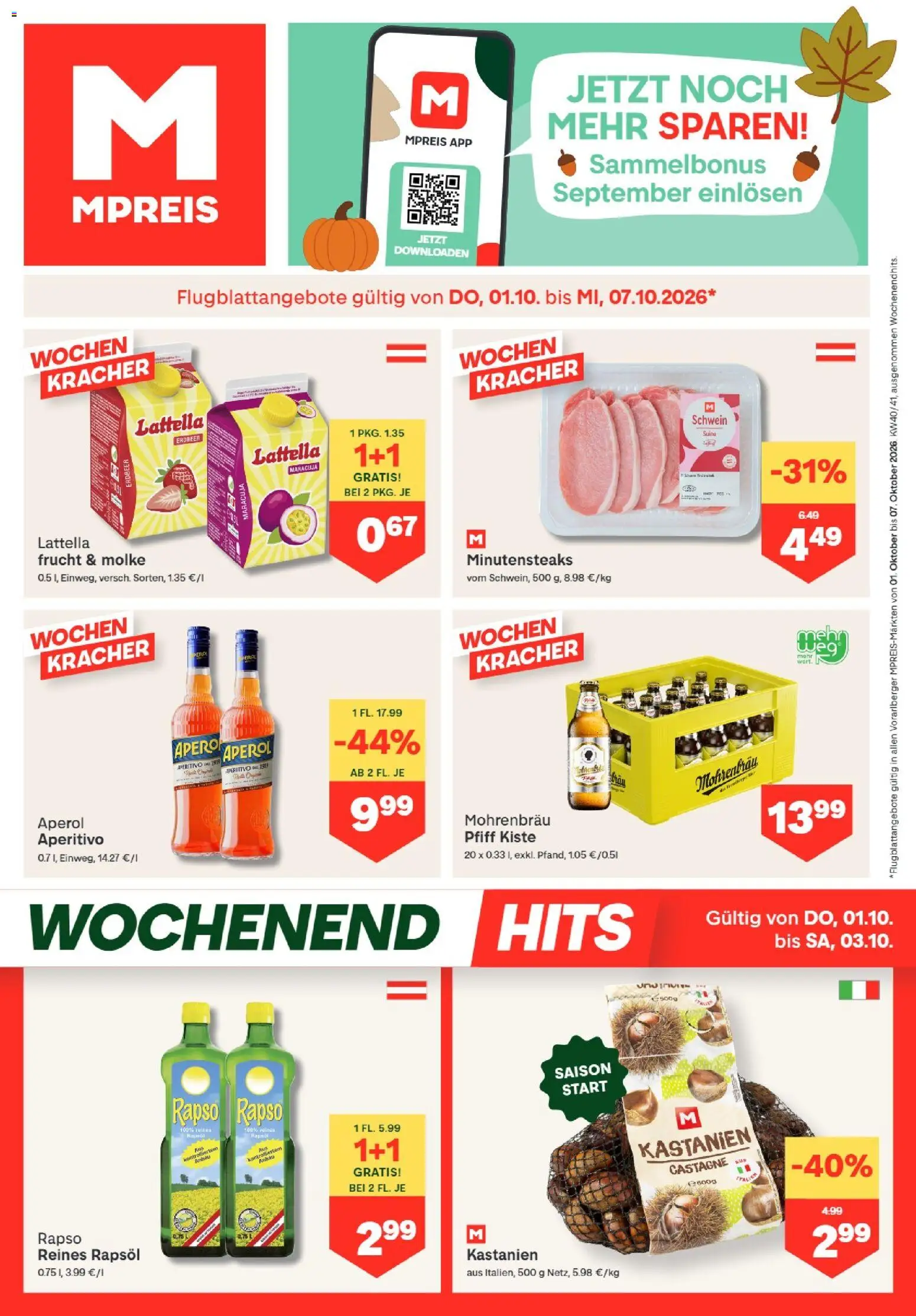 Vorschau der Angebote: MPREIS MPREIS Hohenems gültig ab 01.10.2026