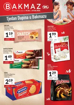 Pregled letka Bakmaz Tjedan Dupina trgovine Bakmaz vrijedi od 01.06.2026