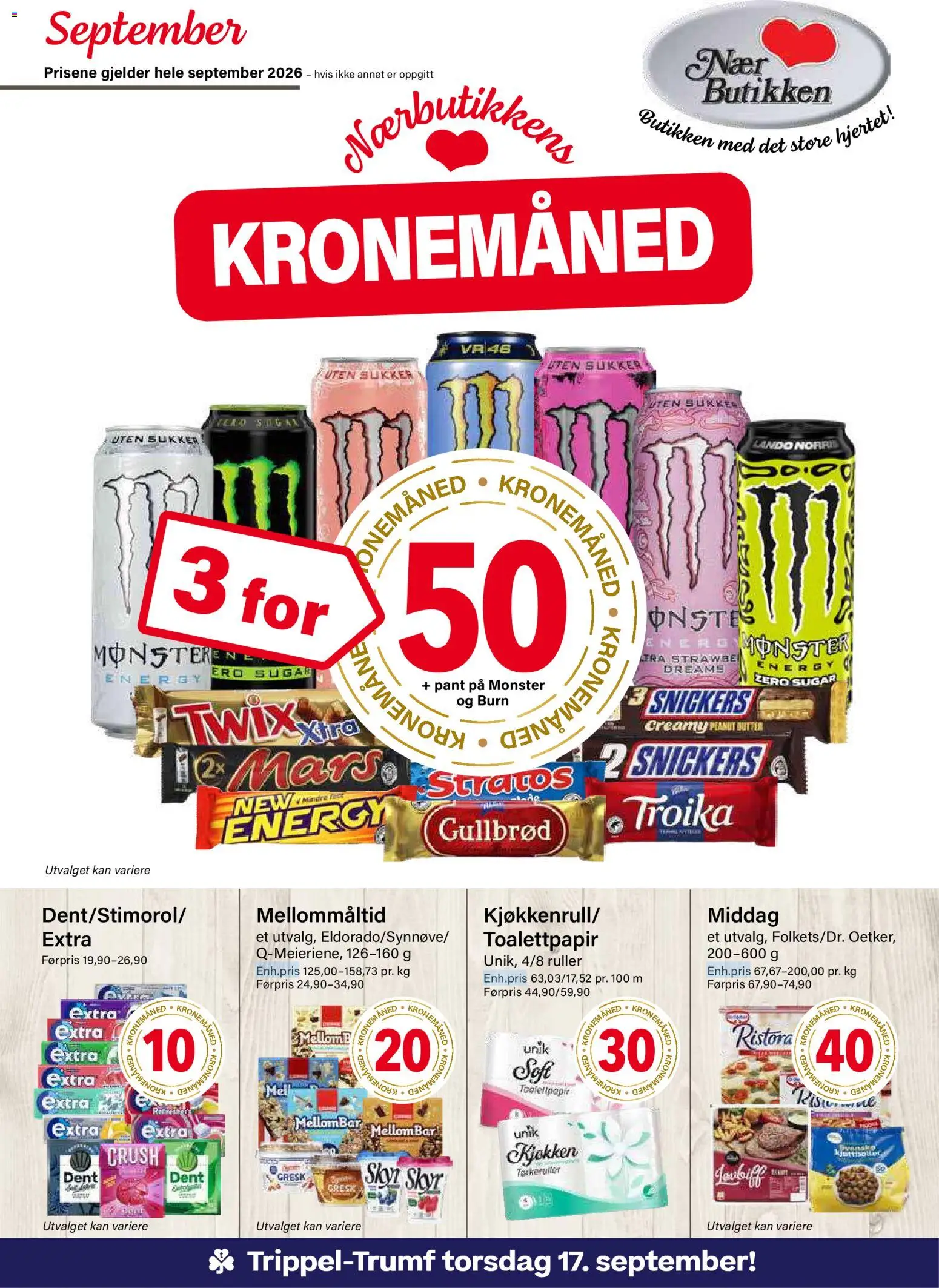 Forhåndsvis Nærbutikken kundeavis fra butikk Nærbutikken gyldig fra 01/09/2026