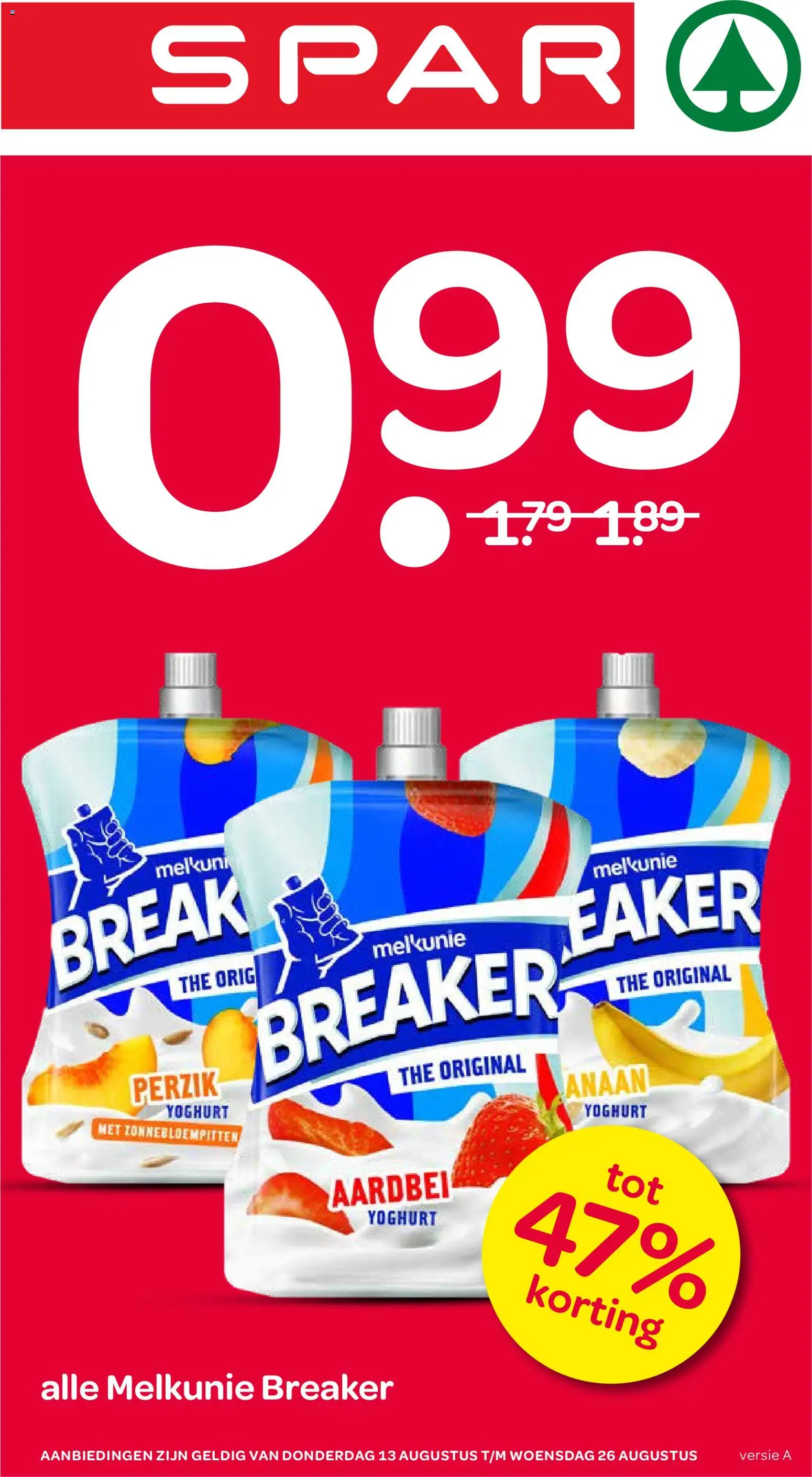 Voorbeeld van Spar folder van winkel Spar geldig vanaf 13-08-2026 - Aardbei, Yoghurt, Zonnebloempitten